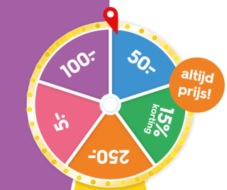 Draai het rad bij Hema en win gegarandeerd.