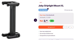 Joby GripTight Mount universele houder voor smartphones voor €2,95 bij Ibood