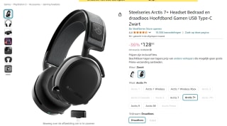 SteelSeries Arctis 7+ draadloze gaming headset voor €128 bij Amazon NL