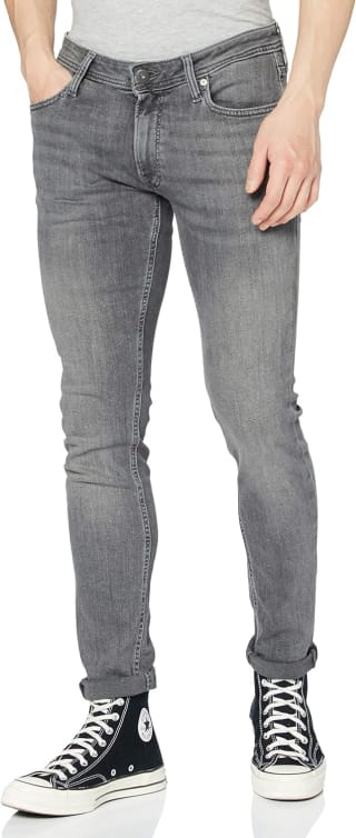 Jack & Jones skinny heren jeans grijs voor €14,99 bij Amazon