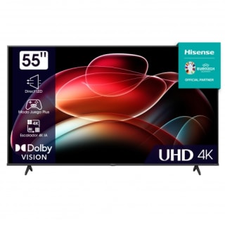 TV LED 55" Hisense 55A6K, 4K UHD, Smart TV por 75,99€