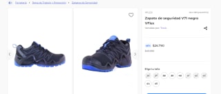 Zapato de seguridad V71 negro VFlex por $26.790