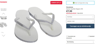 Havaianas Sparkle dames slippers voor €7,99 via MandM Direct