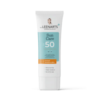 50% korting op suncare producten van Dr Leenarts