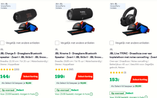 Gratis Skibril bij aankoop van geselecteerde JBL artikelen bij Bol.com