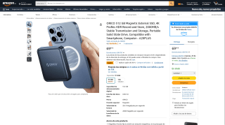 ORICO 512 GB Magnetic External SSD A20PLUS por 48,99€