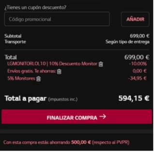 Monitor Gaming OLED LG UltraGear Edición League of Legends 27" QHD 240Hz 0,03ms por solo 594€