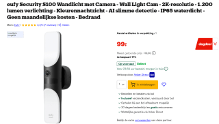 Eufy bewakingscamera Doos IP-beveiligingscamera voor €99 bij Bol
