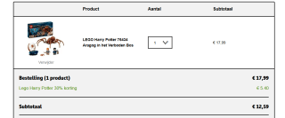 LEGO Harry Potter™ Aragog in het Verboden Bos voor €12,59 bij Kruidvat