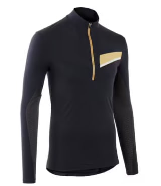 MAILLOT DE TRAIL RUNNING MANCHES LONGUES ZIP HOMME NOIR BRONZE - S au 2XL pour 10€ chez Decathlon
