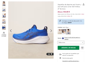 Asics Zapatillas running hombre GEL-NIMBUS 27 por 120€