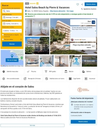 2 noches Hotel 4* en Salou por 97€ para 2 personas.