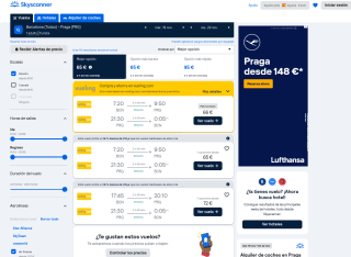 Vuelos Barcelona - Praga ida y vuelta desde 65€ con Skyscanner