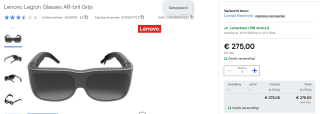 Lenovo Legion Glasses vr-bril voor €275 bij Conrad