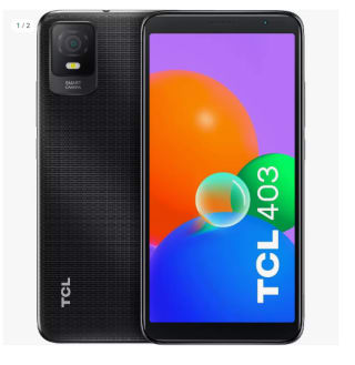 Movil TCL 403 2GB/32GB/6" Prime Black por 40.5€