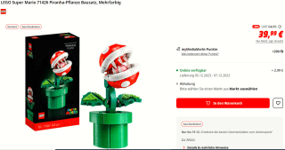 LEGO Super Mario Piranha Plant voor €39,99 bij de Mediamarkt in Duitsland