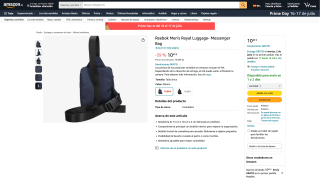 Bandolera Reebok Royal por 10,99€