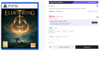 Juego PS5 Elden Ring por 35.69€ (Cuenta Nueva 23.69€)
