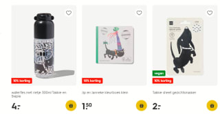 10% kassa korting op Takkie en Siepie bij de Hema