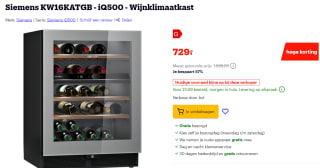 Siemens KW16KATGB iQ500 wijnklimaatkast voor €729 bij Bol.com