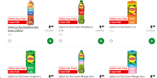 2 Lipton Ice Tea 1.5 Liter voor €4 bij de Jumbo