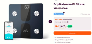 Eufy C1 Slimme weegschaal voor €14,95 voor iBOOD