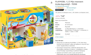 PLAYMOBIL 1.2.3 Mijn meeneem kinderdagverblijf voor €14,95 bij Amazon