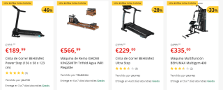 15% EXTRA descuento en cintas correr, bicicletas y fitness Worten