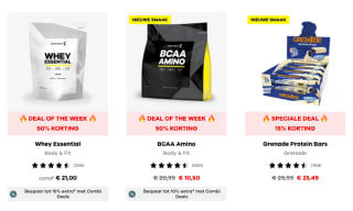 Tot 60% korting op verschillende items (combineer met codes)