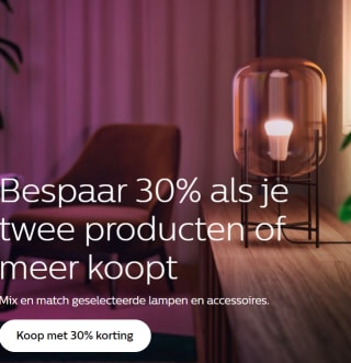 30% korting bij aankoop van 2 producten tijdens de Bright Days bij Philips