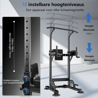 DH FitLife Power Tower Dip Station met optrekstang voor €92,62 bij Amazon