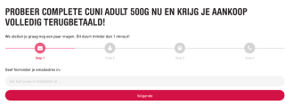 Gratis zak Versele-Laga Complete Cuni Adult Konijnenvoer via cashback bij Versele-laga
