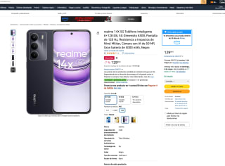 Realme 14X 5G Inteligente 6+128 GB 5G Dimensity 6300 120 Hz por 129€