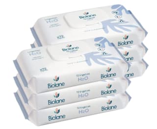 Lot de 6x72 lingettes nettoyantes pour bébé Biolane à 13,74€