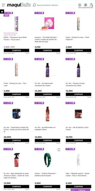 -50% en la Segunda Unidad Cabello.