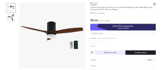 Ventilador de Techo con Luz y Wifi marca cecotec por 85,99€