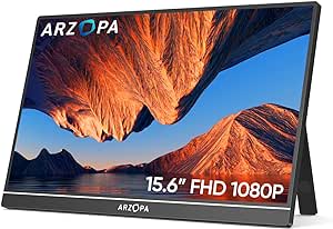 Arzopa A1 - Portable Gaming Monitor - Ingebouwde Kickstand - 60hz - 15.6 inch voor €61,50 bij Amazon