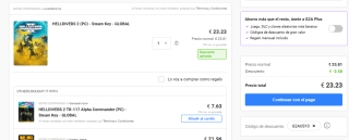 Videojuego Helldivers 2 PC por 23,23€