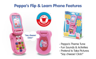 Peppa Pig PP06 Peppa's Flip & Learn Toy Phone for £6 at Amazon