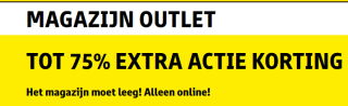Magazijn outlet met tot 75% extra korting bij Kruidvat