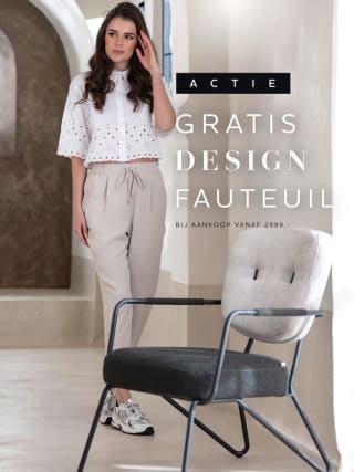 Gratis designfauteuil of designtafeltje bij aankoop bij Xooon