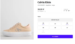 Zapatillas Casual para Mujer Calvin Klein VULCANIZED por 36€