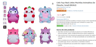 Cefa Toys Real Littles Mochilas Animalitos De Peluche por 6€