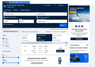 Vuelos ida y vuelta Barcelona - Zadar desde 44€ con Skyscanner