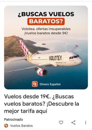 Vuelos desde 19€ con Volotea.