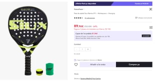 Pala de pádel Siux Electra ST1 + Muñequera + Overgrip por 89.96€ (Cuenta Nueva 77.96€)