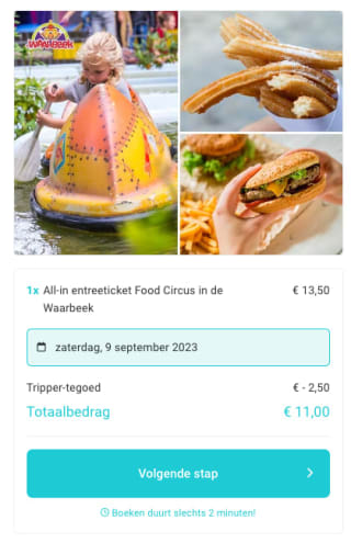 €2,50 korting met de Tripper kortingscode