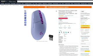 Mouse Gamer da Logitech, modelo G305 Lightspeed - R$ 189,99