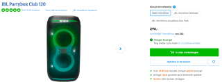 JBL PartyBox Club 120 voor €290 bij Coolblue