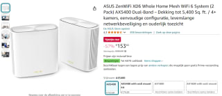 ASUS ZenWiFi XD6 AX5400 WiFi 6 Mesh router voor €153,60 bij Amazon
